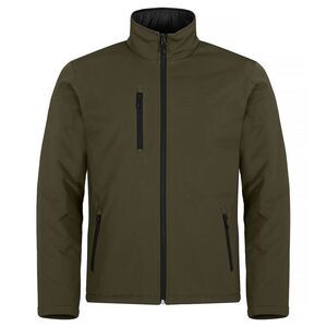 Clique Mens Padded Soft Shell Jacket / Fog Green